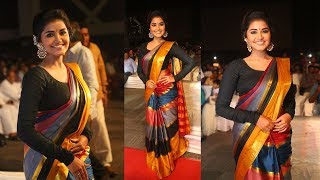 Anupama Parameswaran Hot In Black Saree At Tej I Love You Telugu Movie Audio Launch