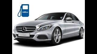 Mercedes-Benz C-Class W205 2016 AdBlue / SCR module location