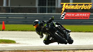 Track Day Thunderbolt NJMP - Advanced Groups - Yamaha MT09 vs Liter Bikes - POV