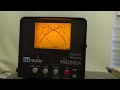 Palstar PM2000A peak reading RF wattmeter demo