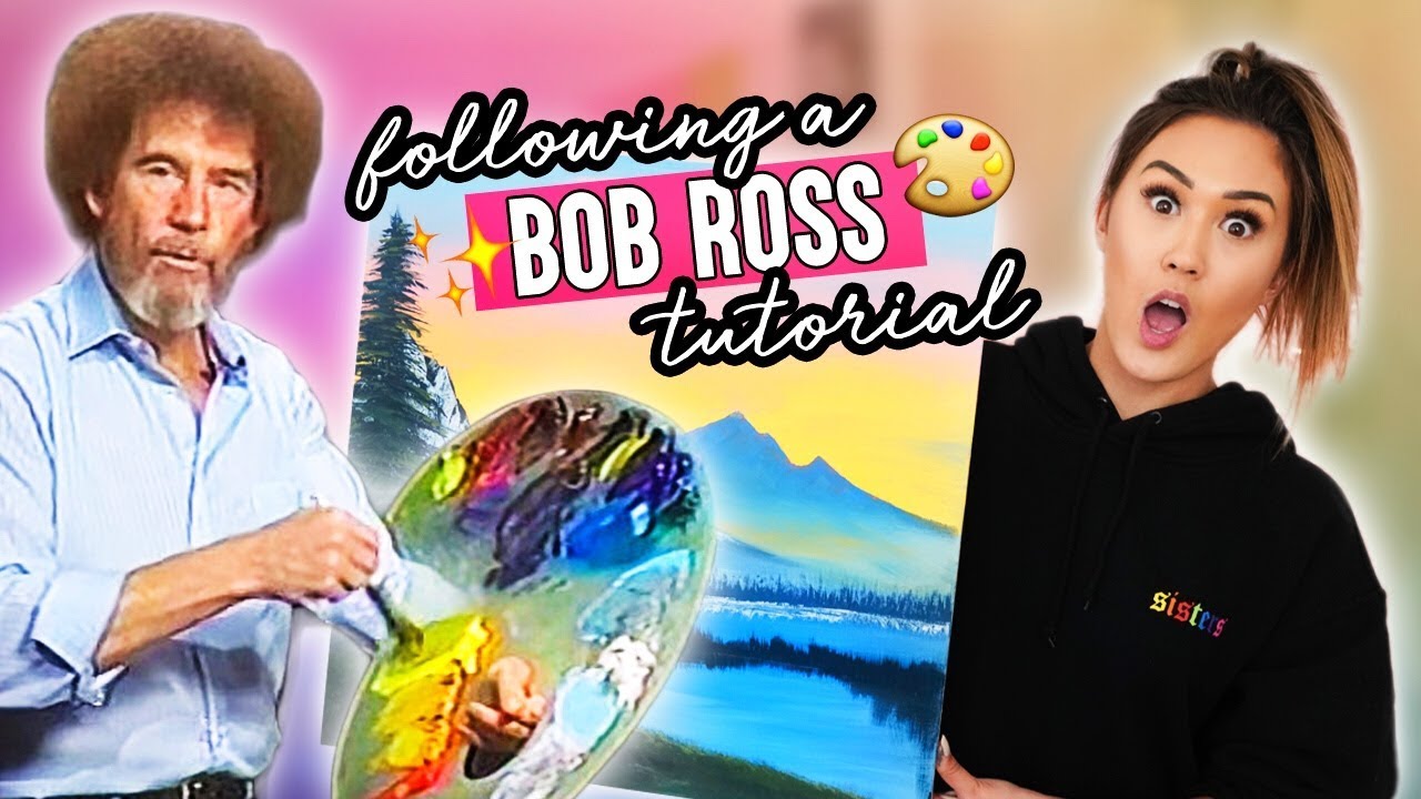 Following A Bob Ross Painting Tutorial Youtube Following A Bob Ross Painting Tutorial Youtube