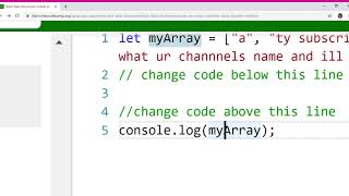 Basic Data Structures Access an Array's Contents Using Bracket Notation Learn freeCodeCamp Goog