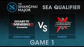 The Shanghai Majors - Gigabyte.Mineski vs Extremist - Game 1 - Best of 2 | Dunoo and Lon