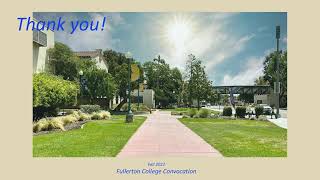 Fall 2022 Fullerton College Convocation