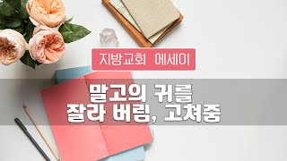 지방교회 에세이 121회 - 말고의 귀를 잘라 버림 / 고쳐줌