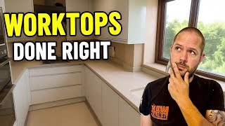 How to fit kitchen worktops like a pro !