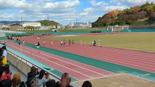 兵庫県小学生陸上競技秋季記録会　ウインク陸上競技場　6年生　男子100m　第6組