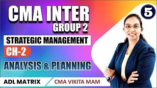 CMA INTER Group 2 | Strategic Management Ch-2 Analysis & Planning | Arthur D Little Matrix