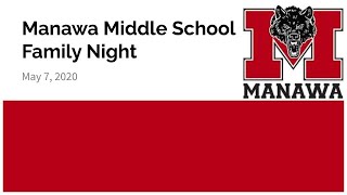 Manawa Middle School Virtual Family Night - 2020-05-07