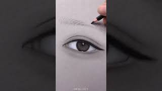 How to draw a realistic eye & eyebrow