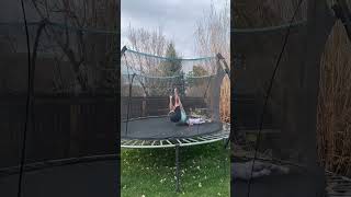 guy launches child into air on trampoline! #youtubeshorts #viral #shortsfeed