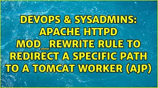 Apache HTTPD mod_rewrite rule to redirect a specific path to a Tomcat Worker (AJP)