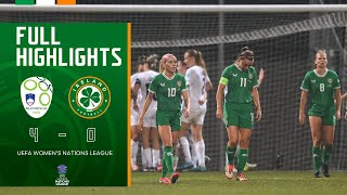 HIGHLIGHTS | Slovenia WNT 4-0 Ireland WNT | UEFA Women's Nations League