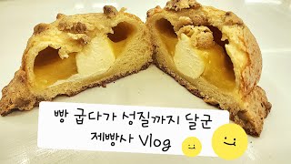 빵은 만들고, 영상 중단 승질난 제빵 Vlog