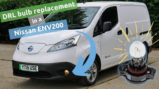 How to change the DRL bulbs on a Nissan E-NV200 electric van