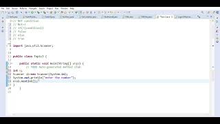 class-10 NOT Condition | if else statement in java using Scanner