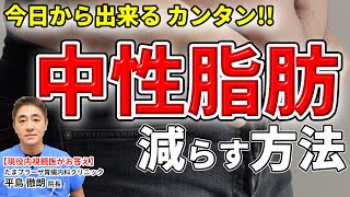 今からできる 簡単 中性脂肪を減らす方法！ 炭水化物と糖質がポイント！教えて平島先生 No58