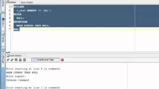 Oracle PL/SQL Tutorial - What Are Exceptions