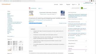 Locating permalinks in ScienceDirect