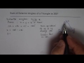 prove that the sum of exterior angles in a triangle is 360 degrees