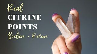 Shop Real Citrine Points - Believe \u0026 Receive