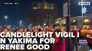 Candlelight vigil hosted in Downtown Yakima to honor Renee Good