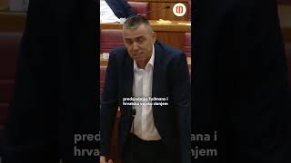 Ćipe sipao Plenkoviću: 'Pljunuli ste i bacili ljagu na Tuđmana!' #shorts