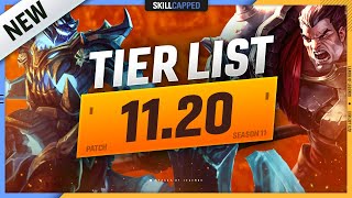 NEW 11.20 TIER LIST and PATCH UPDATES! - League of Legends