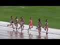 共通女子800ｍ予選第２組目、増田さくら選手が2分27秒76で１着。北海道中学陸上競技新人戦、2018年9月22日。