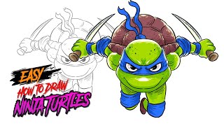 How to draw Ninja Turtles