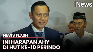 Harapan AHY di HUT Ke-10 Perindo: Semoga Bisa Bersinergi dengan Demokrat