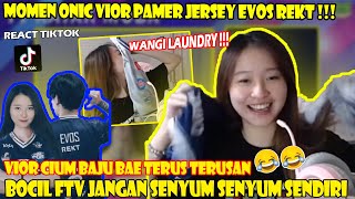 KOCAK, VIOR CIUM TERUS  BAJU EVOS REKT YANG BAU LAUNDRY❗❗🤣🤣MOMEN VIOR PAMER BAJU JERSEY EVOS REKT❗❗❗