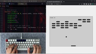 ASMR Programming - Coding a Breakout Game - No Talking