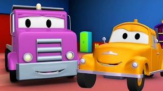 Tom The Tow Truck and the Flatbed Truck in Car City in Car City | Trucks cartoon for kids