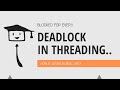 DeadLock In C++