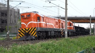 09/07/2022 台鐵 7202次 散裝貨列 本務R31柴電機車 回送R37柴電機車 斗南接近 / TRA EMD G12s leading manifest train,pass Dounan