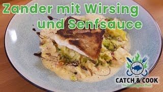 Catch \u0026 Cook: Zander mit Wirsing und Senfsauce