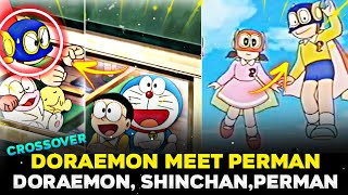 Doraemon In Perman, Kiteretsu, Ninja Hattori | Doraemon, Shinchan Crossover With Other Hindi Anime