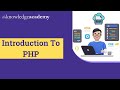 Introduction To PHP | What Is PHP Programming | PHP Tutorial For Beginners