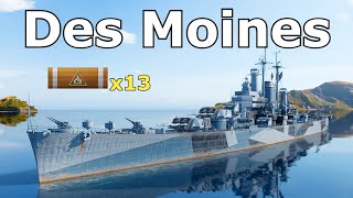 World of WarShips Des Moines - 4 Kills 398K Damage