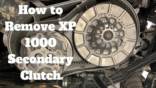 How to remove the secondary clutch on a Polaris Ranger XP 1000 NBS model