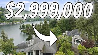 Inside a $3M Lake Oswego Luxury Home With Private Lake Access & Mt. Hood Views