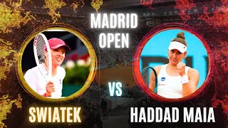 Iga Swiatek vs Beatriz Haddad Maia | Madrid Open Quarter-Final | LIVE TENNIS WATCHALONG