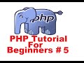 PHP Tutorial for Beginners 5 # PHP Variables and Echo Function