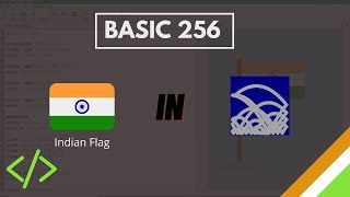 Indian Flag in basic 256 | Blue orbiter