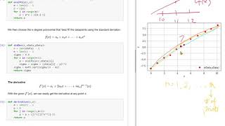5.2 Numerical Differentiation using Least Squares with Python Code in Jupyter Notebook