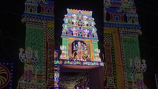 వేల్పూర్ లో పెట్టిన ఈ లైట్ సెట్టింగ్ బాగుంది | Dasara Special Light Setting #ytshorts #shots #shorts