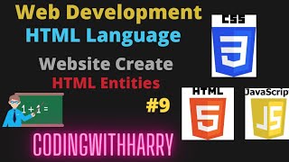 HTML Tutorial: HTML Entities | Web Development Tutorial #9 #CodingWithHarry