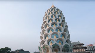 [Baolin Zen Temple] Is Guanyin Temple a giant pineapple? Visit the cuteest temple in China｜【4K-HDR】