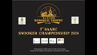 3RD SAARC SNOOKER CHAMPIONSHIP 2ND MATCH